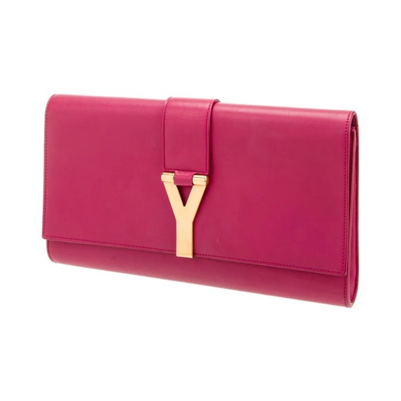 GUC Saint Laurent Pink Clutch Bag with DustBag - Picture 2 of 10